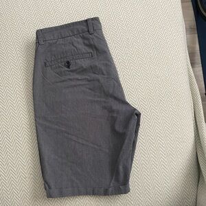 Armani Exchange Charcoal Flat Front Shorts